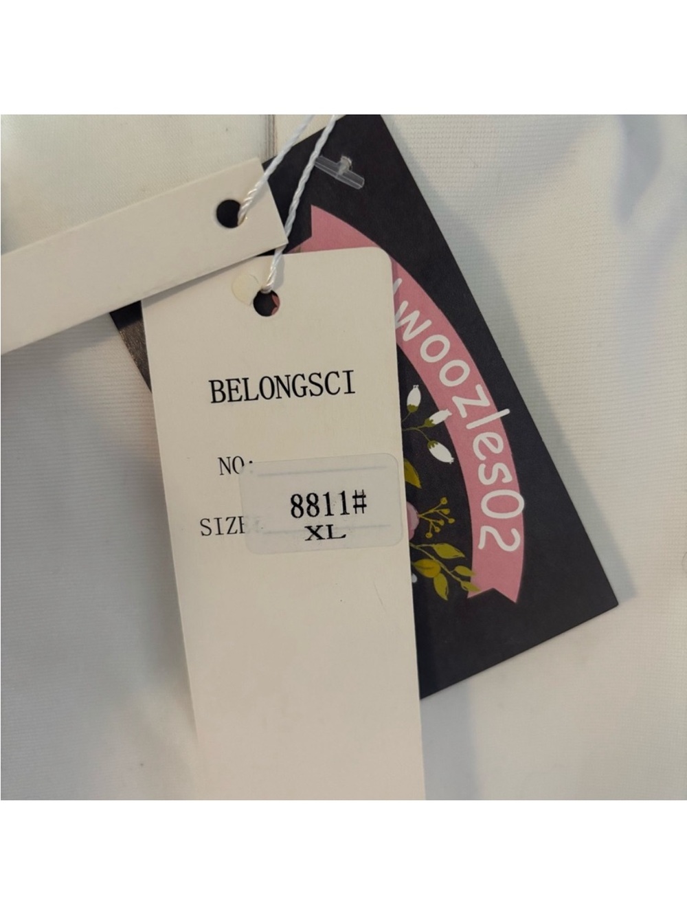 Belongsci White Cutout Fit & Flare Dress XL NWT - Picture 11 of 14